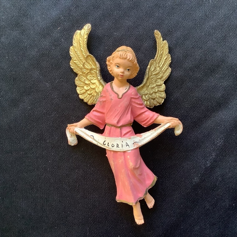 Depose Italy 1983 Nativity Angel – Vintage Christmas Decor – “Gloria” – Italian